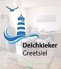 Heller Wohnbereich der Ferienwohnung Deichkieker in Greetsiel